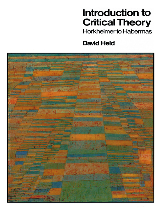 Cover image for Introduction to Critical Theory